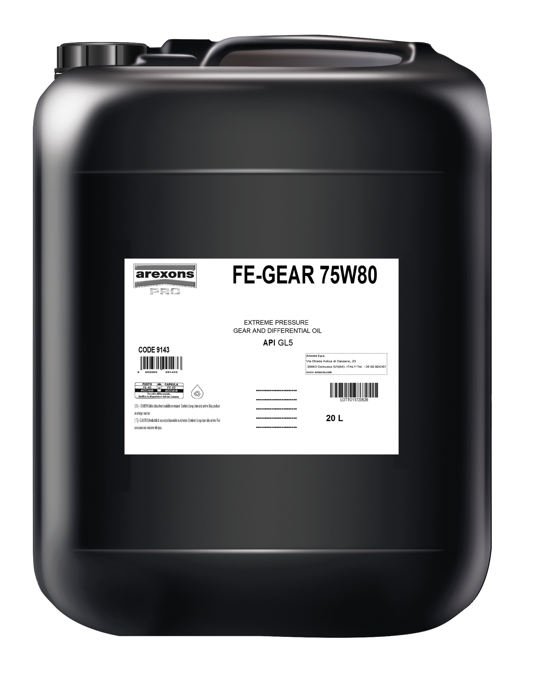 9143 FE GEAR 75W80 20L