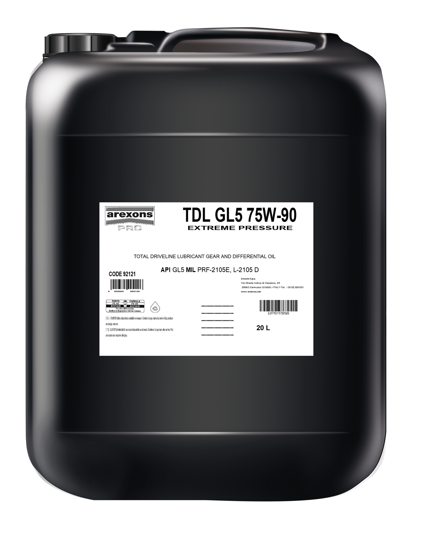 92121 TDL GL5 75W90 20L_