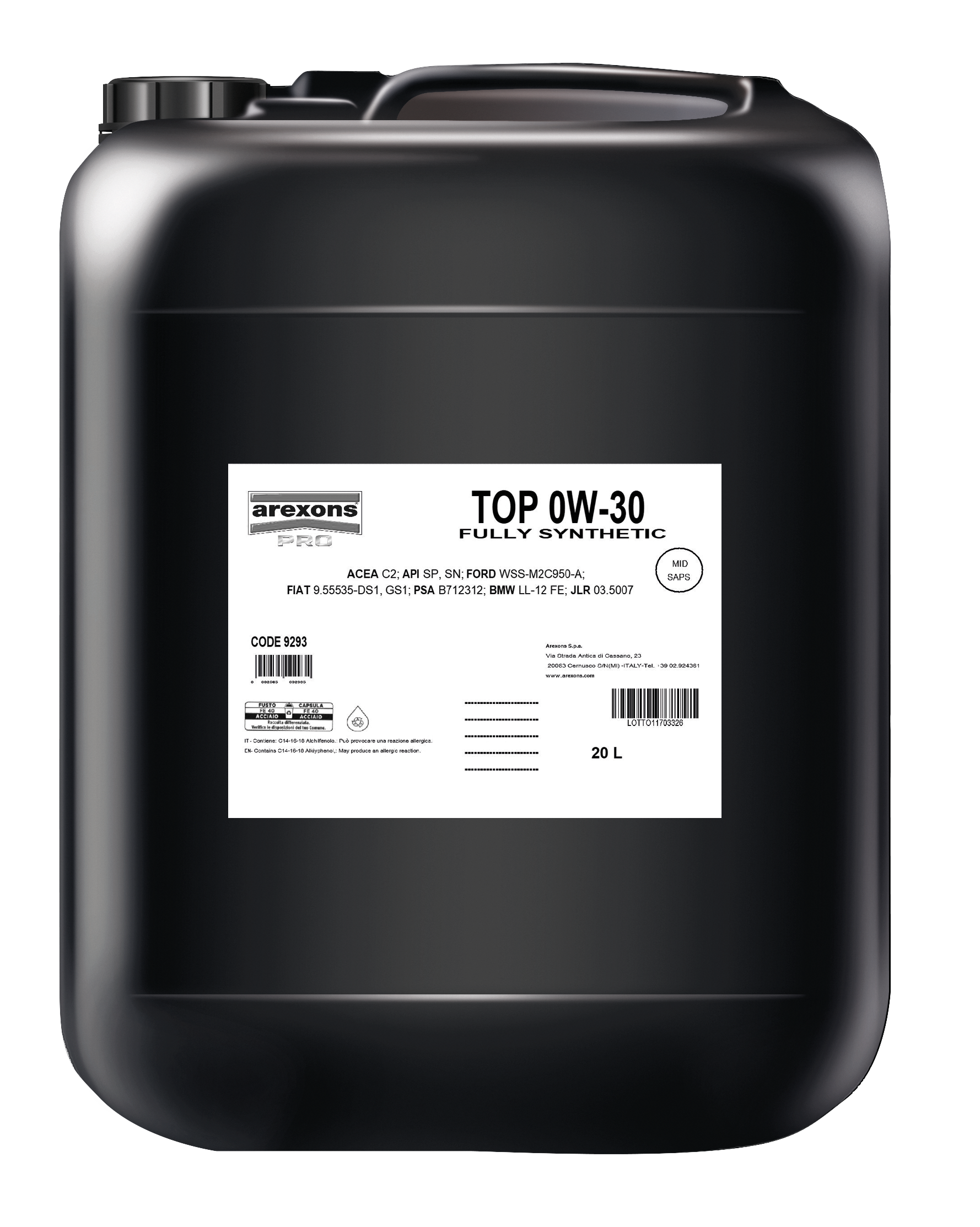 9293 TOP 0W30 20L